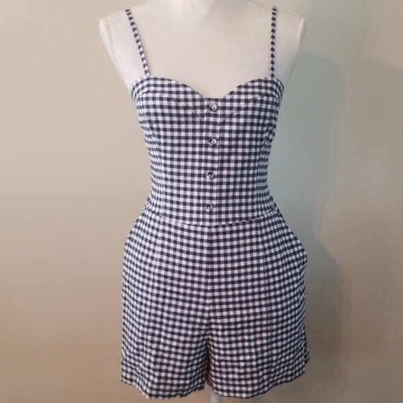 Abercrombie & Fitch Pants - Abercrombie & Fitch Plaid Romper